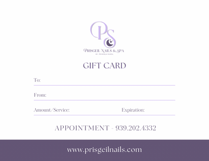 Prisgeil Nails & Spa Gift Card