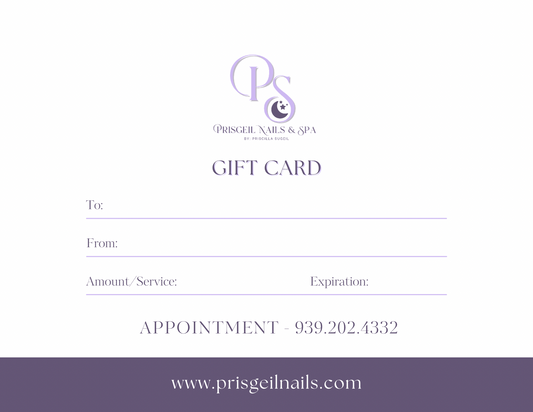 Prisgeil Nails & Spa Gift Card